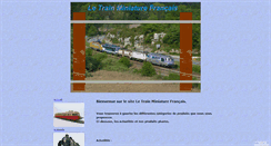 Desktop Screenshot of letrainminiaturefrancais.com