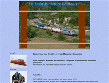Tablet Screenshot of letrainminiaturefrancais.com